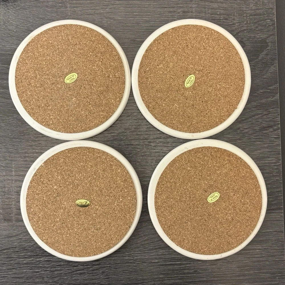 ST. NICHOLAS SQUARE ROUND CERAMIC COASTERS 